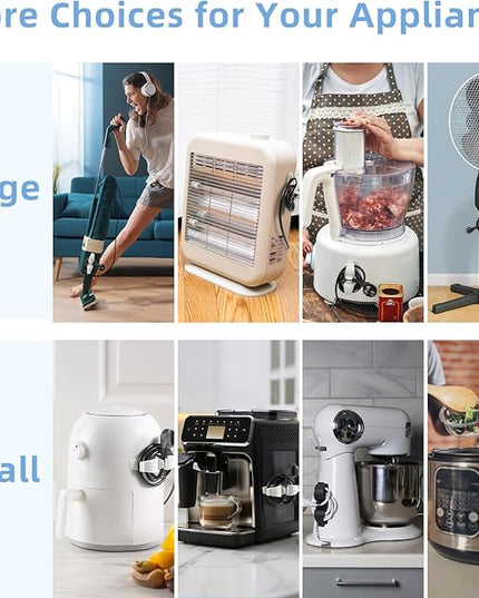 Cord Organizer for Appliances, Small&Large 8 Pack Upgraded Kitchen Appliance Cord Organizer Stick On Appliance Wire Wrapper for Appliances Mixers, Coffee Maker, Pressure Cooker