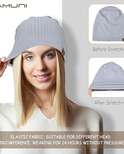 Slouchy Beanie for Men Women Soft Lightweight Running Beanie Hat Chemo Cap Skull Cap