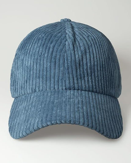 CHOK.LIDS Everyday Corduroy Baseball Cap for Men and Women Dad Hat Unisex Adjustable Lightweight Polo Style Curved Brim