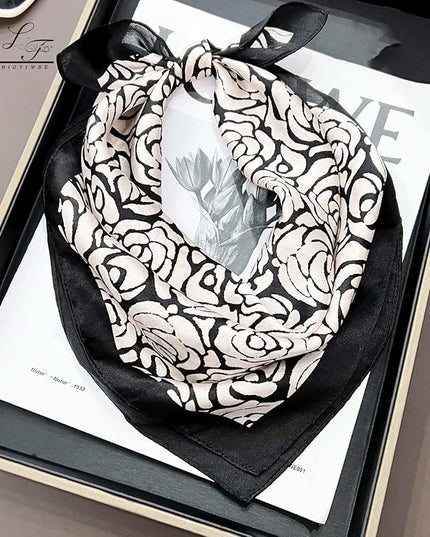 Satin Bandanas Head Scarf For Women Hair Scarves Accessories Lightweight Fashion Wrap Neck Silk Sleeping Headscarf