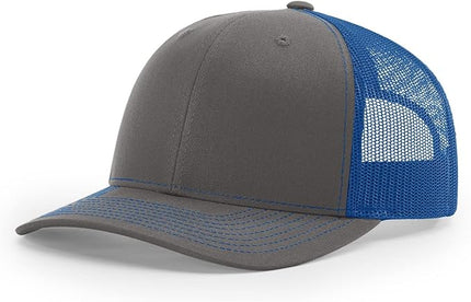 Richardson 112 Trucker Hat - Premium Adjustable Snapback Hat - Structured Six Panel Richardson Blank Caps