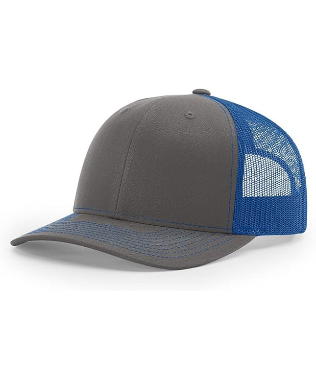 Richardson 112 Trucker Hat - Premium Adjustable Snapback Hat - Structured Six Panel Richardson Blank Caps