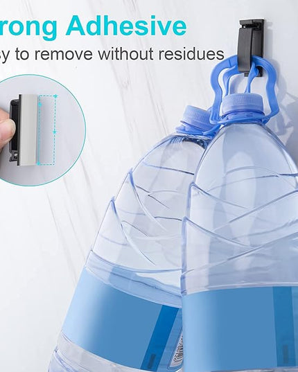 Under Desk Cable Management Clips, Wire Organizer Clips for PC Network Cable Mamagement, Large Adhesive Cable Clips Wire Holders (Computer, TV, Ethernet, Electric Wires), White, 20 PCS