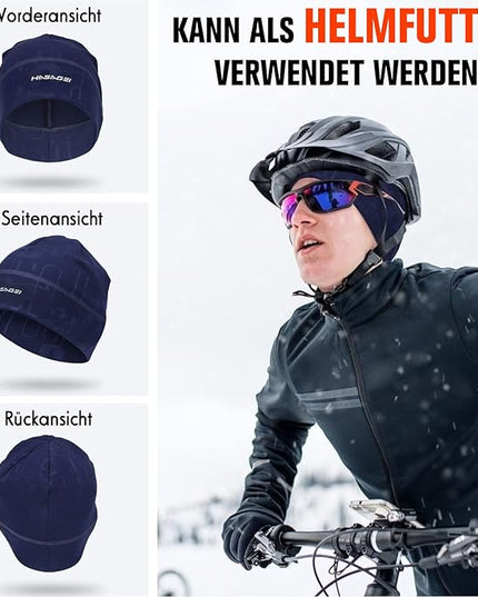 Skull Caps Beanies for Men & Women, Elastic Thermal Running Hat, Windproof Cycling Cap Helmet Liner Soft Beanie Hat