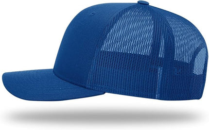 Richardson 112 Trucker Hat - Premium Adjustable Snapback Hat - Structured Six Panel Richardson Blank Caps