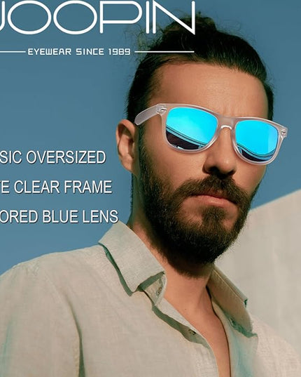 Joopin Square Sunglasses Polarized UV Protection Trendy Designer Sun Glasses Men Women