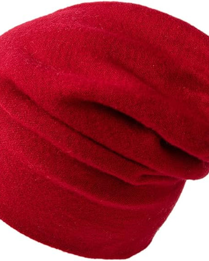 Villand 100% Merino Wool Beanie Hat for Women and Men with Gift Bag, Double-Layered Wool Hat, Knitted Ski Cap for Winter