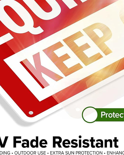 Fire Equipment Keep Clear Sign, 10x14 Inches, 55 mil thick HDPS (high density polystyrene), Made in USA by My Sign Center