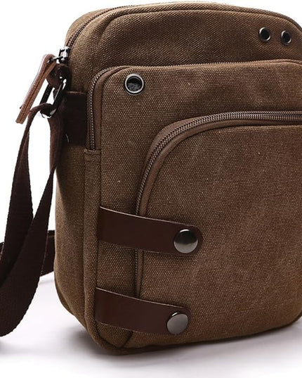 Collsants Mini Crossbody Bags for Women and Men - Small Purses and Handbags - Travel Bag - Canvas Shoulder Purse
