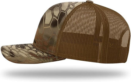 Richardson 112 Trucker Hat - Premium Adjustable Snapback Hat - Structured Six Panel Richardson Blank Caps