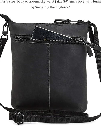 Crossbody Sling Bag for Women Small Real Leather Purse Vintage Travel Crossover Shoulder Bag Handmade