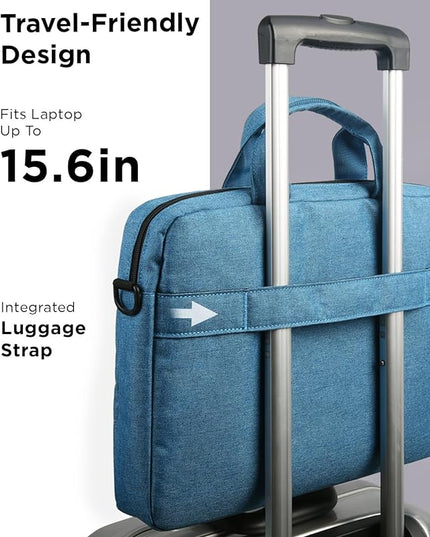 Lenovo Laptop Carrying Case T210, 15.6-Inch Laptop and Tablet, Sleek Design, Durable and Water-Repellent Fabric, Business Casual or School, GX40Q17230 Casual Toploader - Blue