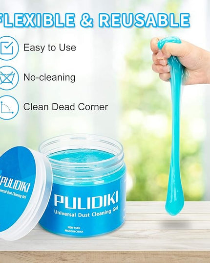 PULIDIKI Car Cleaning Gel Car Clean Putty, Universal Car Interior Cleaner Slime, Perfect Cleaning Kit Supplies, Auto Detailing Tools Car Accessories, Dust Remover Gifts for Men Women