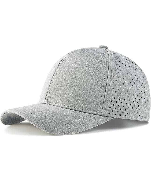 VOBOOM Men Snapback Trucker Hat, Baseball Cap for Breathable Side Laser Cut Holes