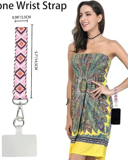 LEMEDE Adjustable Phone Lanyard - Phone Wristlet & Crossbody Phone Strap, Versatile for ID, Camera，Key straps(1" Width)