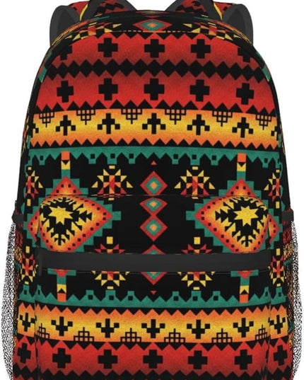 Native American Backpack for Men Women,Casual Travel Hiking Camping Backpacks Lightweight Bookbag