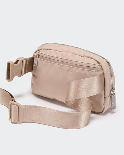 Pander Everywhere Belt Bag for Women, Fashion Waist Packs, Crossbody Bags, Everywhere Belt Bag with Adjustable Strap (Raw Linen).