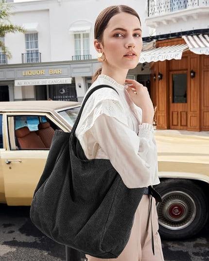 Canvas Tote Bag for Women Large Hobo Shoulder Bag for Work Travel Casual Message Bag Tote Purse handbags
