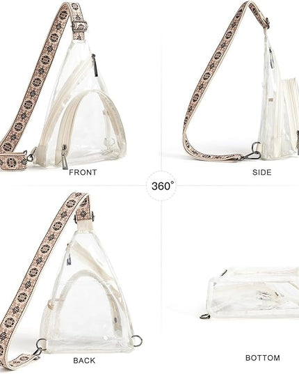 7L Sling Bag For Women Men Backpack Fanny Pack Crossbody Chest Travel Shoulder Belt Bags Purse Handbag PU Leather