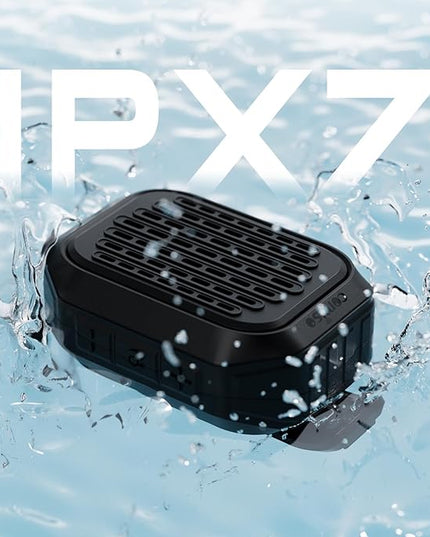 comiso Wearable Bluetooth Speaker- IPX7 Waterproof Updated, 10H Playtime Clip-On Wireless Portable Speaker Built-in Mic for Hands-Free Music/Calls, Work/Outdoor,Running/Cycling