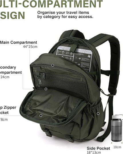 Mardingtop Tactical Molle Backpack for Men- 18L/28L EDC Hiking & Motorcycle Backpack