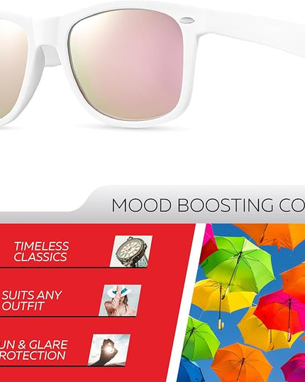 Retro Rewind Polarized Sunglasses for Men and Women - UV Protection Classic Sun Glasses