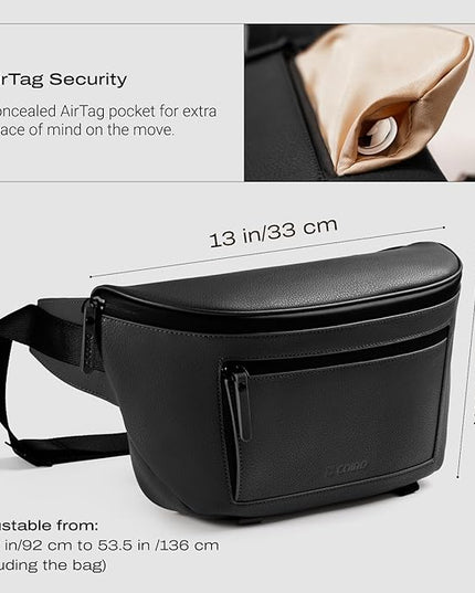 C Coiro Leather Camera Sling Bag, Weather Resistant Crossbody Camera Bag, Professional Pouch for Photographers