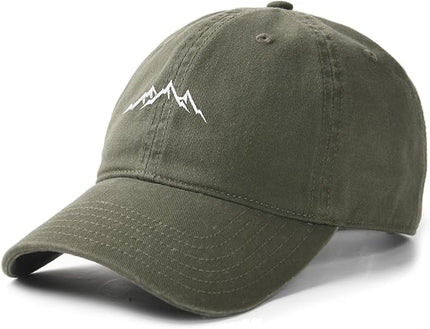 FURTALK Baseball Cap Men Mountain Embroidery Dad Hat Unstructured Soft Vintage Washed Cotton Outdoor Hats for Men