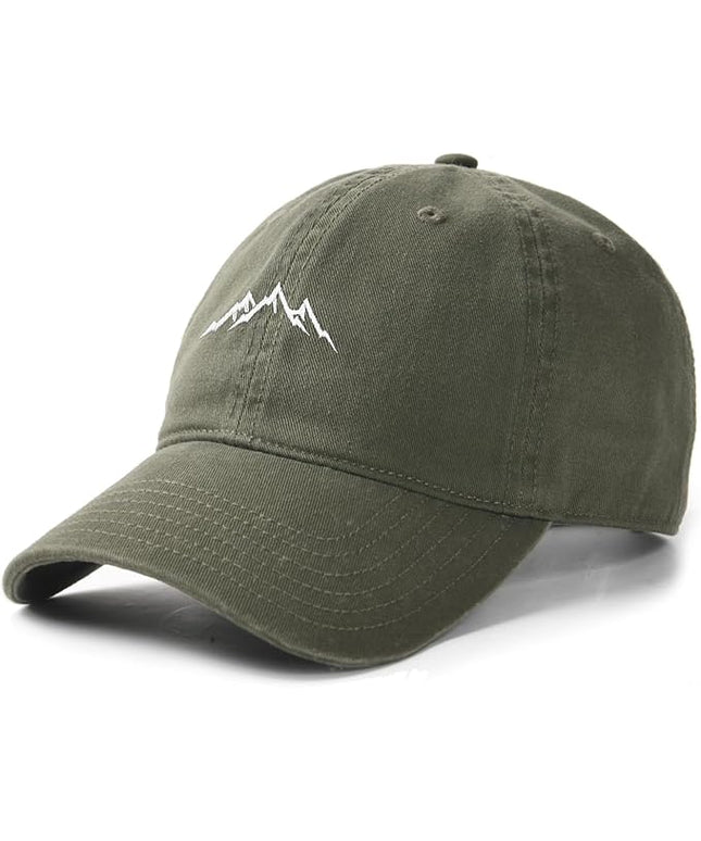 FURTALK Baseball Cap Men Mountain Embroidery Dad Hat Unstructured Soft Vintage Washed Cotton Outdoor Hats for Men