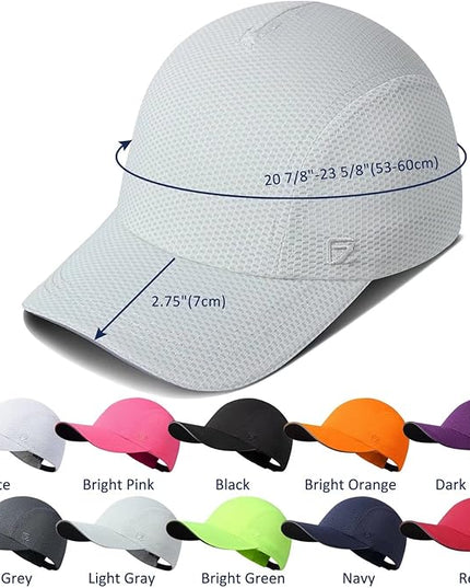 GADIEMKENSD Women's Race Day Running Cap Performance Mesh Hat - Excellent Ventilation, Lightweight, Reflective Safety