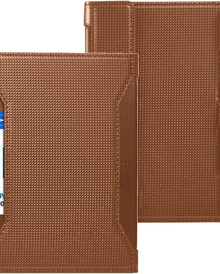Passport Holder for Travel Essentials, RFID Blocking PU Leather Passport Wallet Cover Card holder Case Passport Book Holders for Women and Men, Brown