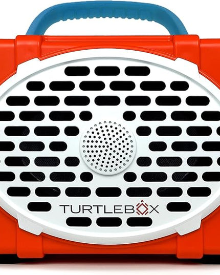 Turtlebox Original Gen 3: Portable Outdoor Bluetooth Speaker – Ultra-Loud (120dB), Waterproof (IP67), Rugged, Impact-Resistant, 3-Day Battery | Party Mode: Unlimited Pairing, Orange/Electric Blue
