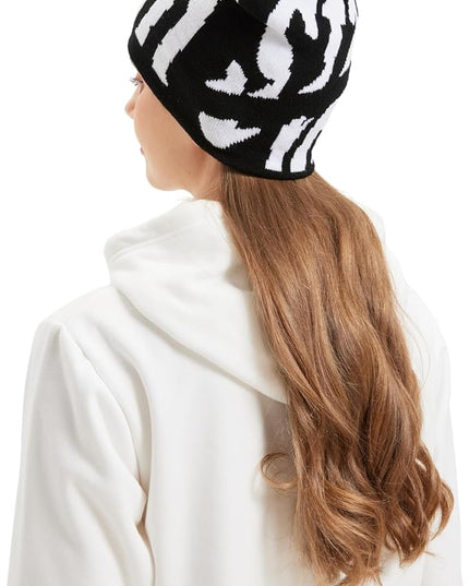 Y2K Beanie for Men Women Knitted Hat Winter Cap Star Design Warm Casual Skullies Cold Weather Knit Outdoor
