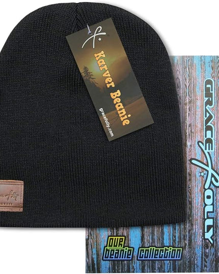 Grace Folly Knit Beanie Hat Cap for Men or Women