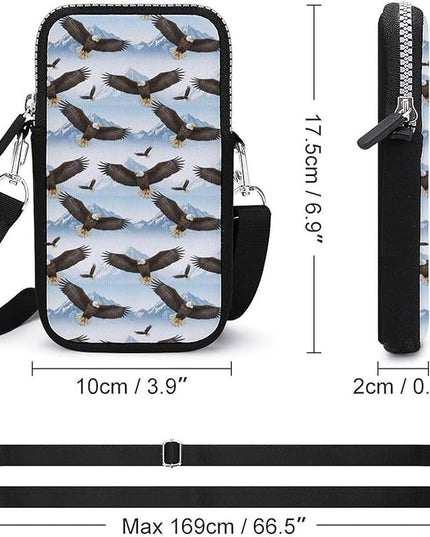 Small Crossbody Bags for Men, Cool Lightweight Sling Phone Pouch, Slim Cell Phone Purses