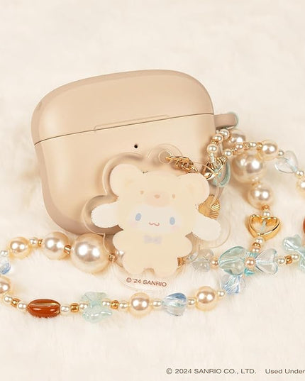 iFace Hello Kitty and Friends Beaded Wristlet Universal Charm Strap [Latte Bear Series] – Cute Wrist Strap for Cell Phone Camera Keys AirPods