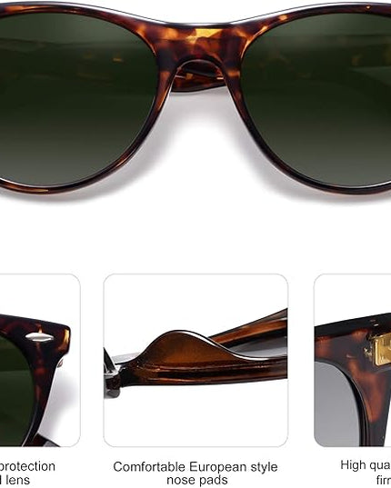 SOJOS Classic Polarized Sunglasses for Women Men Small UV400 Lenses SJ2076