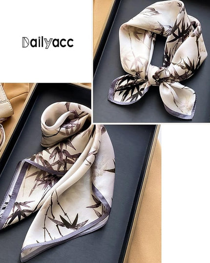 Dailyacc Hair Bandanas Scarf For Women Lightweight Fashion Neck Silk Satin Head Scarves For Sleeping Handbags Scarf