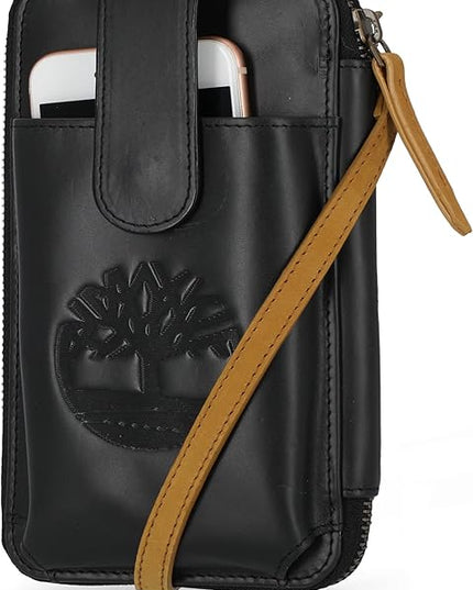 Timberland Women's RFID Leather Phone Crossbody Wallet Bag