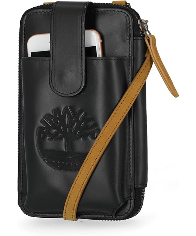 Timberland Women's RFID Leather Phone Crossbody Wallet Bag