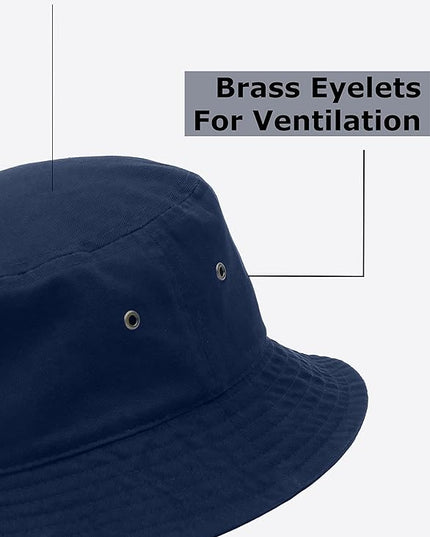 Utmost Bucket Hat 100% Cotton & Denim Lightweight Packable Outdoor Summer Beach Fishing Sun Hat