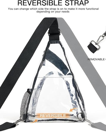 7L Sling Bag For Women Men Backpack Fanny Pack Crossbody Chest Travel Shoulder Belt Bags Purse Handbag PU Leather