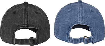 YEANIY Vintage Washed Cotton Plain Baseball Caps Adjustable Unstructured Soft Blank Casual Dad Ball Hats for Men Women