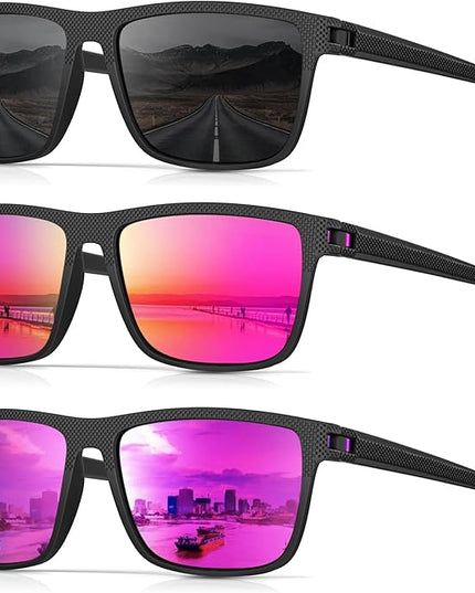 Sunglasses-Men Polarized Mens Sunglasses: Classic Women Sun Glasses UV Protection for Fishing Driving Golf