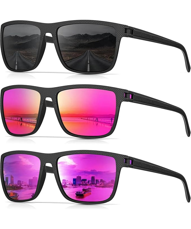 Sunglasses-Men Polarized Mens Sunglasses: Classic Women Sun Glasses UV Protection for Fishing Driving Golf