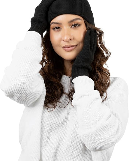 12 Pack Winter Beanie Hats for Men Women, Warm Cozy Knitted Cuffed Skull Cap, Wholesale