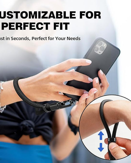 Phone Lanyard for Cellphone Case,2Pack Adjustable Braided Phone Wrist Strap,Charm Wrist Lanyard for Women&Men Travel