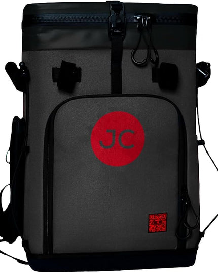 Convertible Cooler Backpack with Dry Storage by JustinCASE | Waterproof Travel Cooler Bag for Drinks, Clothes & Trips