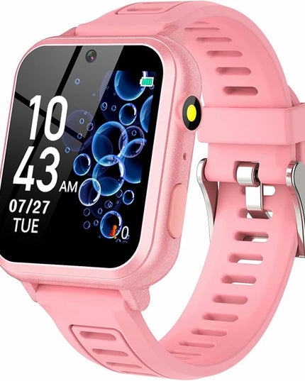 Smart Watch for Kids, Toddler Watch Toys with 39 Games Camera Video Recorder Music Alarm Calculator Calendar Stopwatch Flashlight Pedometer Birthday Gift Toys for 3-12 Year Old Boys and Girls (Pink)