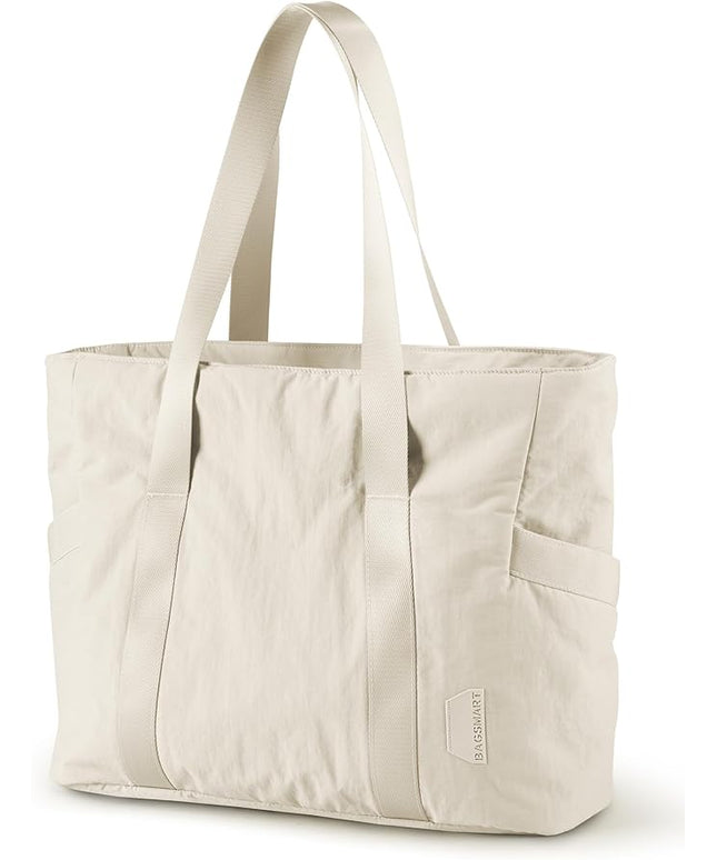 BAGSMART Tote Bag for Women, Tote Bag with Zipper Work Tote with Compartments Nurse Shoulder Hanbag for Travel, Gym